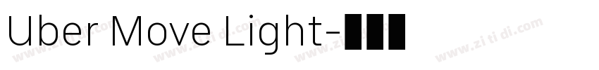 Uber Move Light字体转换